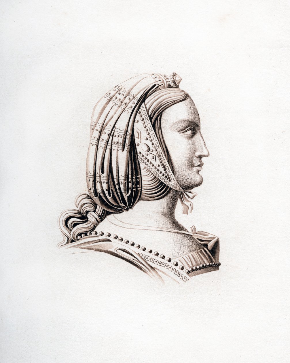 Päähine, 1500-luvun alku, 1843. tekijältä Henry Shaw