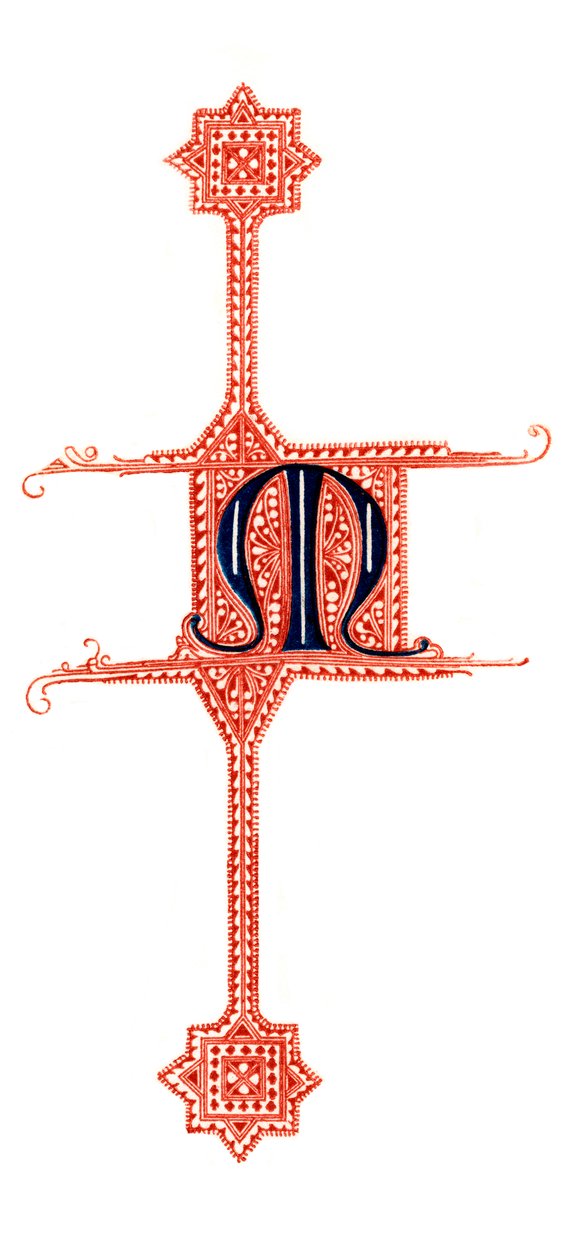 Alkukirjain M, 1843. tekijältä Henry Shaw