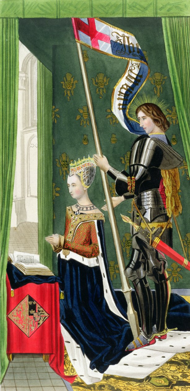 Margaret of Denmark, Skotlannin kuningatar (1456-86) Hugo van der Goesin (n.1440-82) maalauksen jälkeen, joka valmistui n.1482 tekijältä Henry Shaw