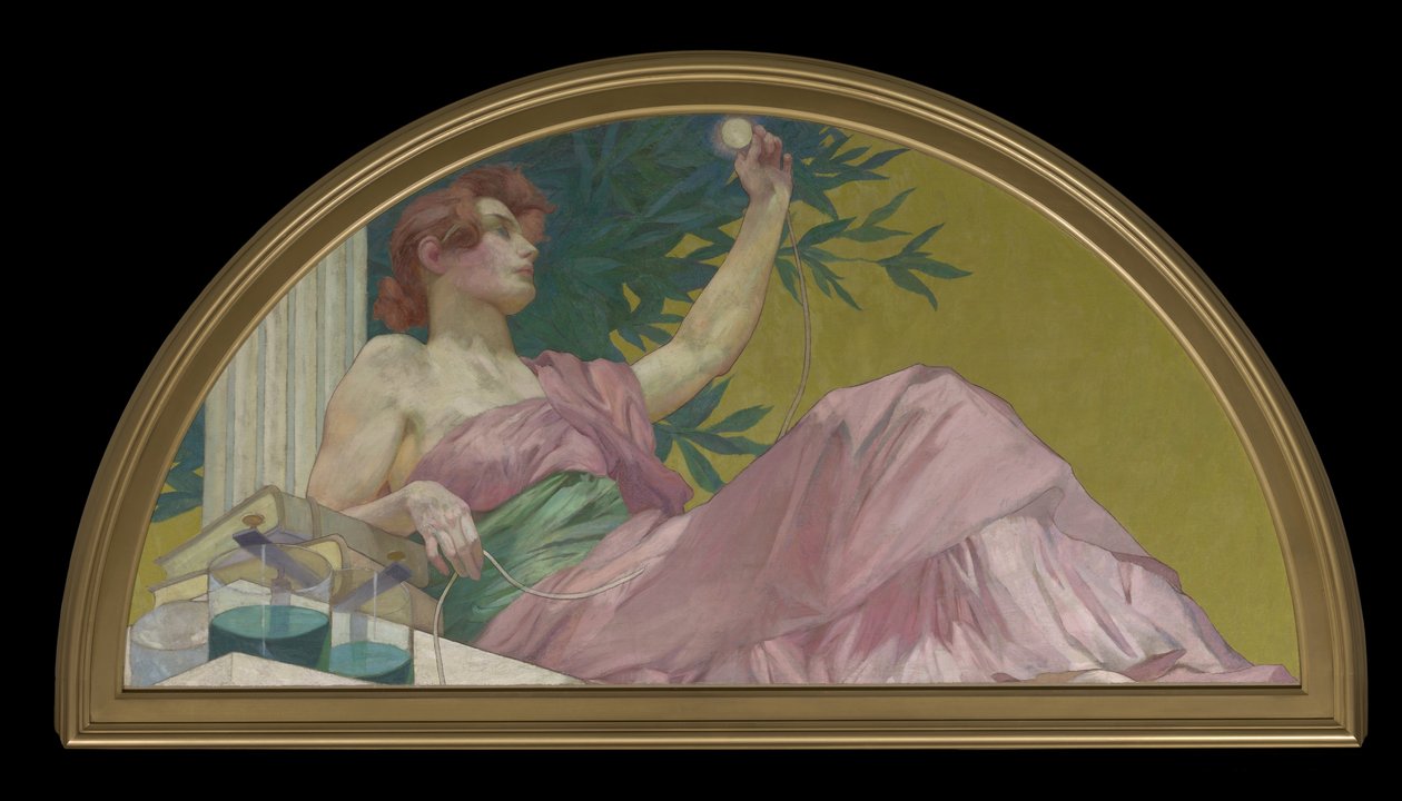 Sähkömuseo, 1893 tekijältä Henry Siddons Mowbray