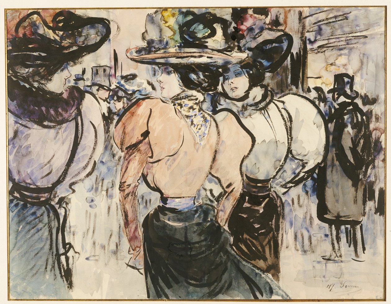 Elegant Ladies in the Street tekijältä Henry Somm