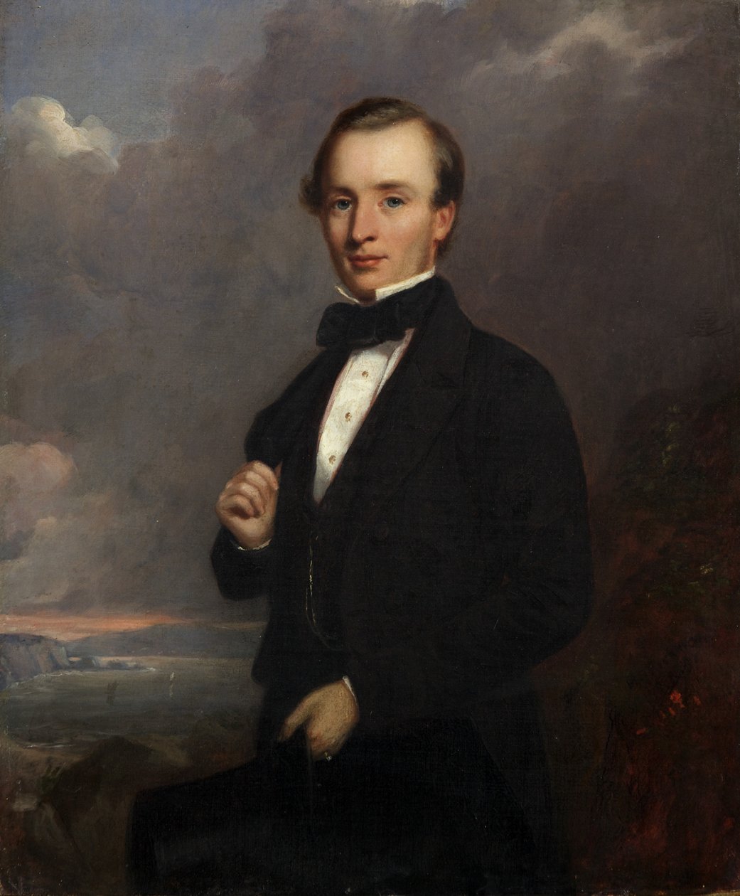 Nuoren miehen muotokuva (öljy kankaalle) tekijältä Henry Spurrier Parkman