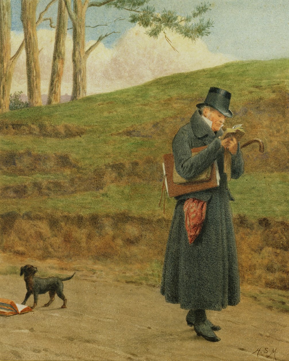 Huonekalut ja erilaiset esineet 1100- ja 1300-luvuilta tekijältä Henry Stacey Marks