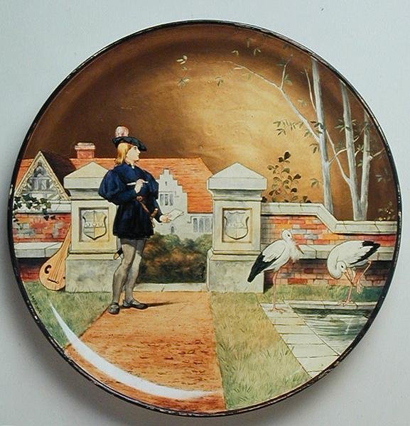 The Lover, kuvitus Shakespearen teoksesta "The Seven Ages of Man", Minton