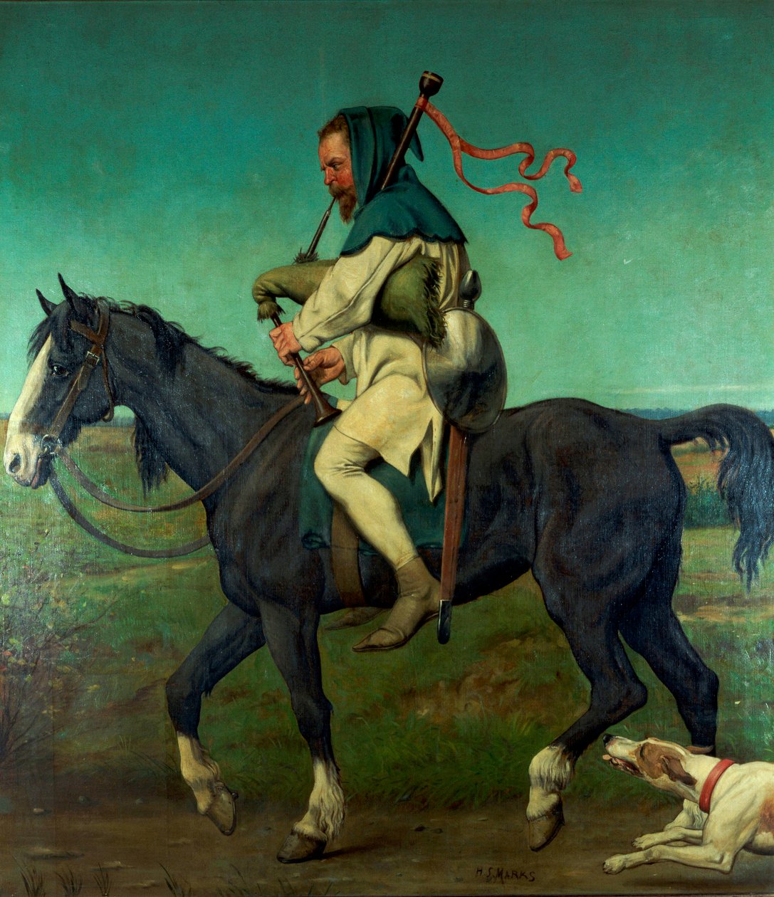 The Miller, elokuvasta "The Canterbury Tales", 1878 tekijältä Henry Stacey Marks