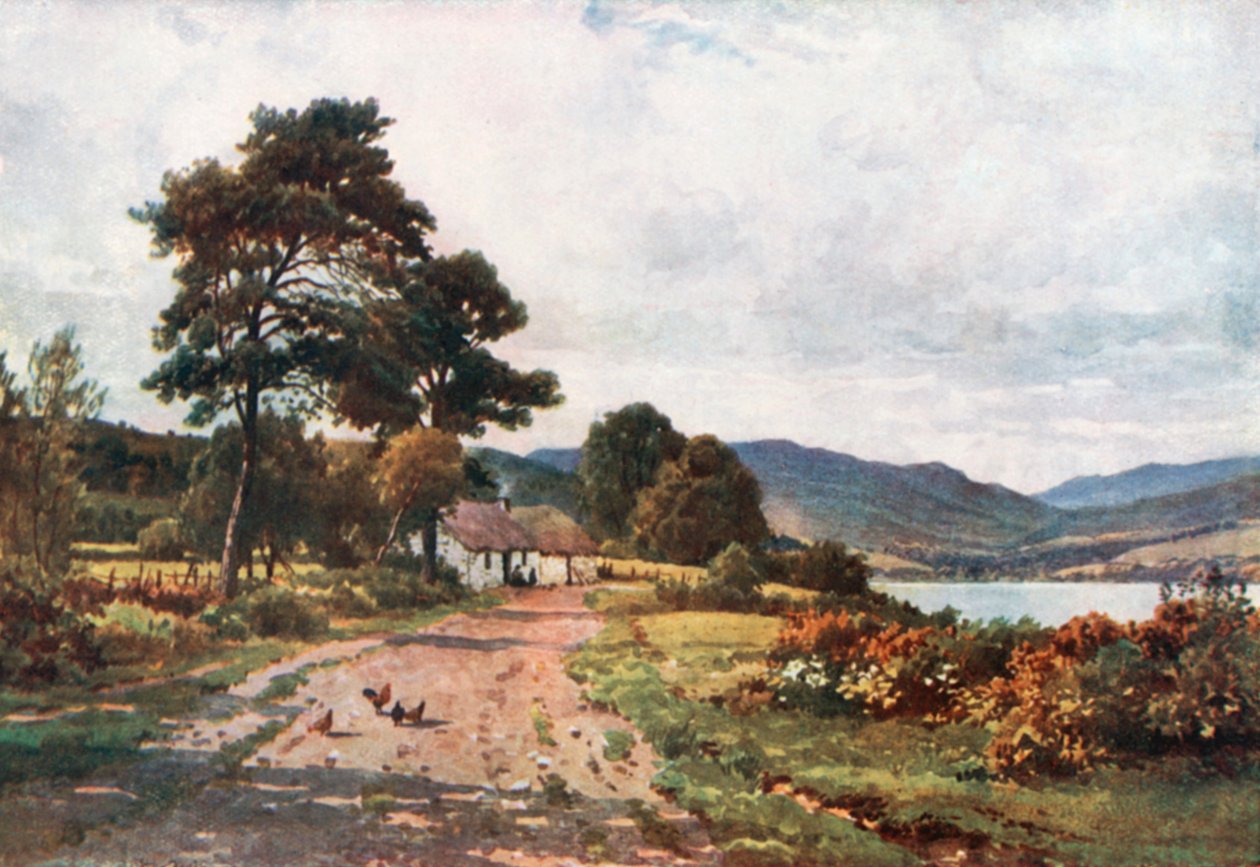 A Croft lähellä Taynulitia, Loch Etive, Argyllshire (värilitro). tekijältä Henry Sutton Palmer