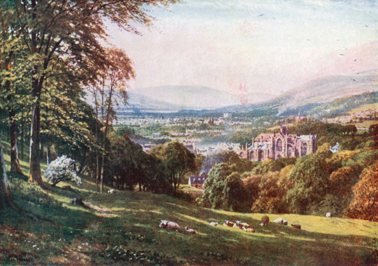 Melrose, Roxburghshire (värilitro). tekijältä Henry Sutton Palmer
