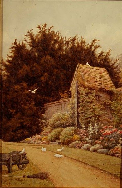 Vanha puutarha -talo Hartwell Housessa tekijältä Henry Terry