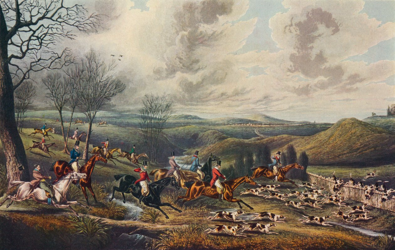 Chase of the Roebuck: Full Cry, c1800, 1922 tekijältä Henry Thomas Alken