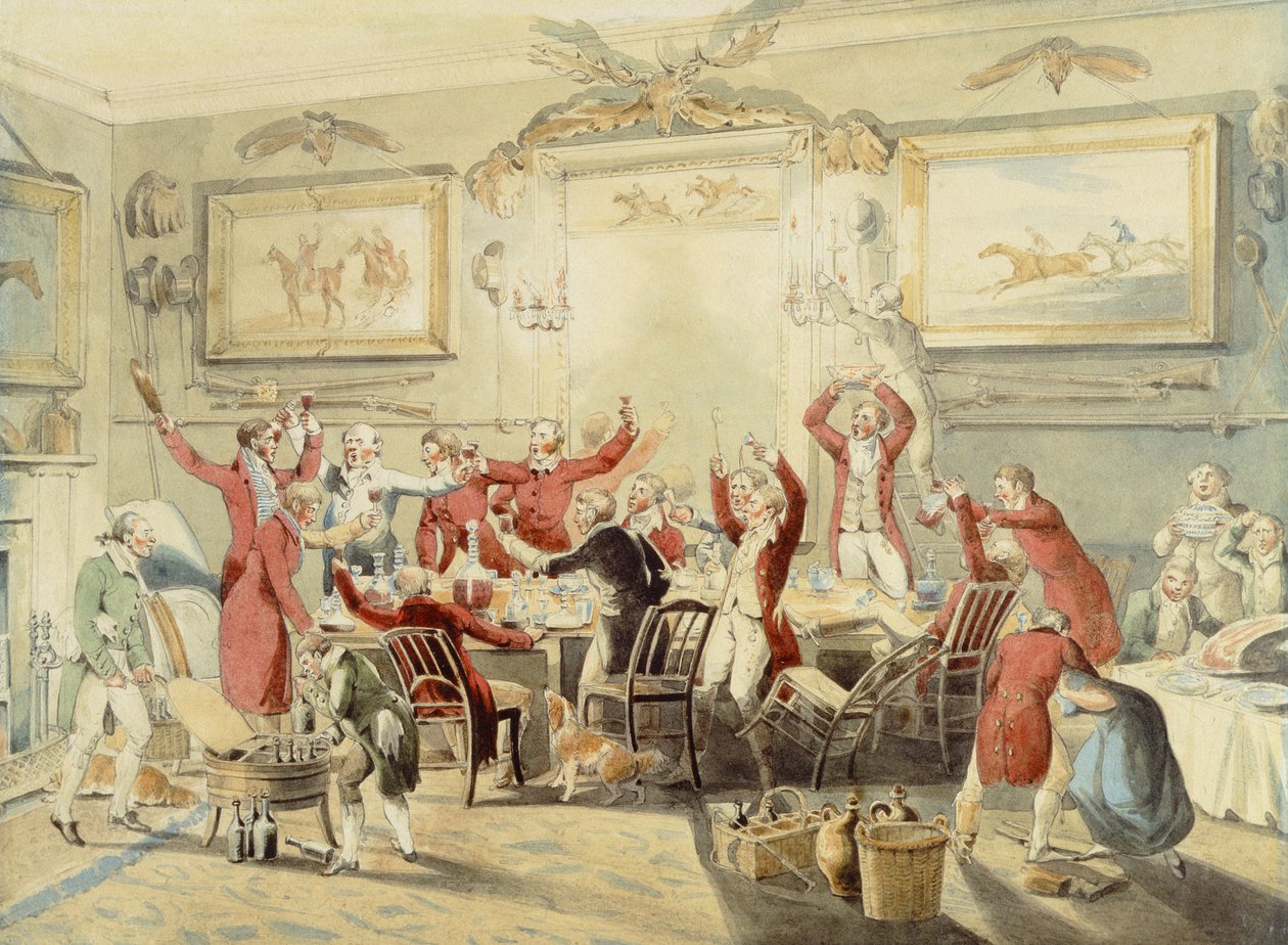 Foxhunting: The Toast (kynä ja wc paperilla) tekijältä Henry Thomas Alken