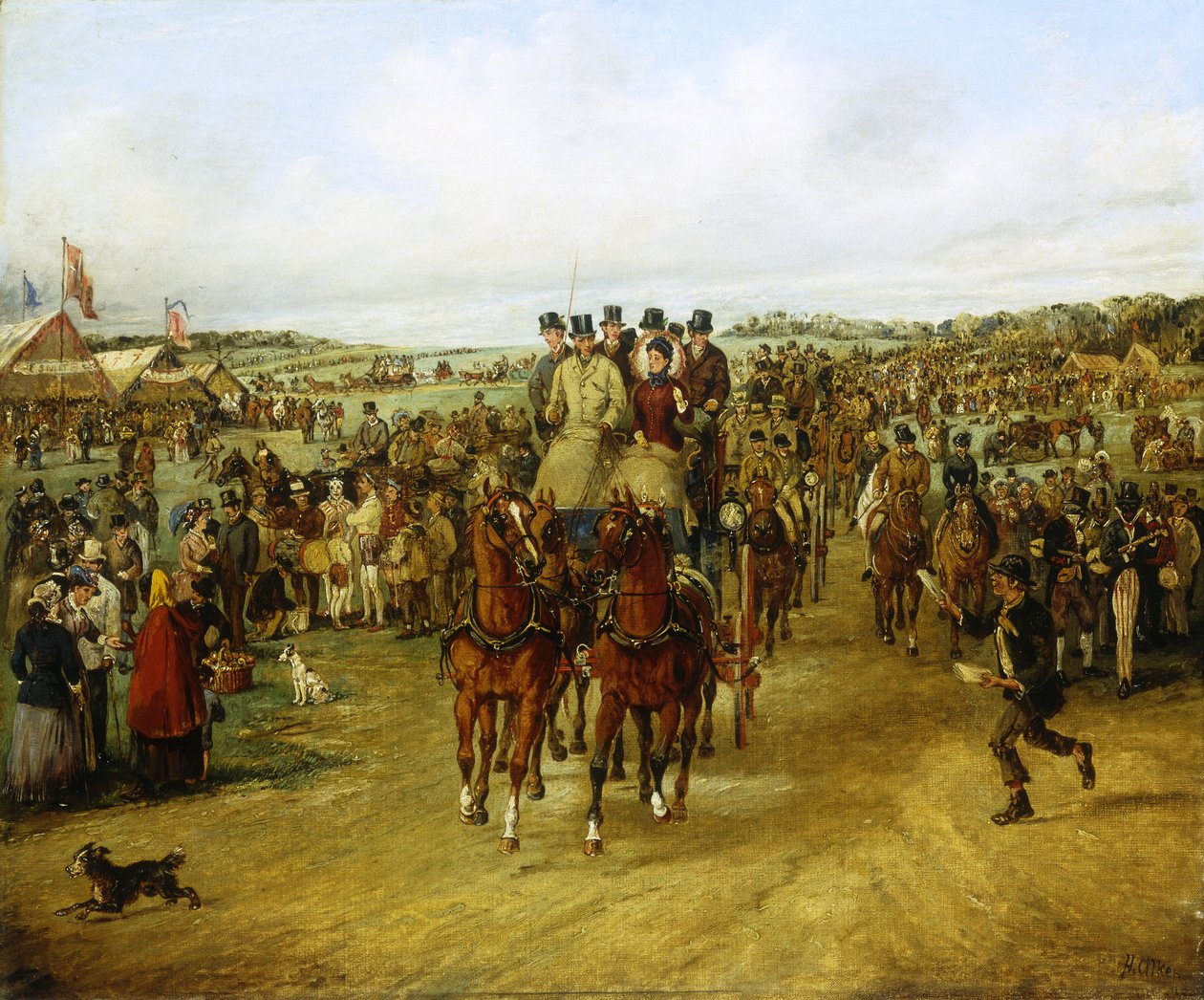 Derbyyn menossa, tekijältä Henry Thomas Alken