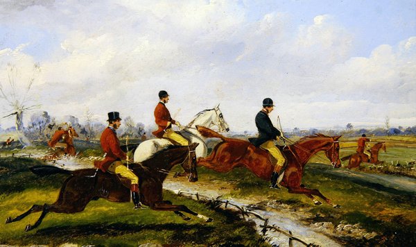 Metsästyspaikka (guassi paneelissa) (katso pari numerosta 349142) tekijältä Henry Thomas Alken