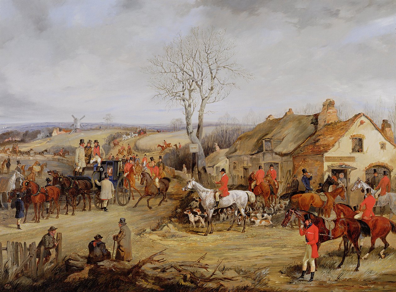 Metsästyskohtaus, Tapaaminen tekijältä Henry Thomas Alken