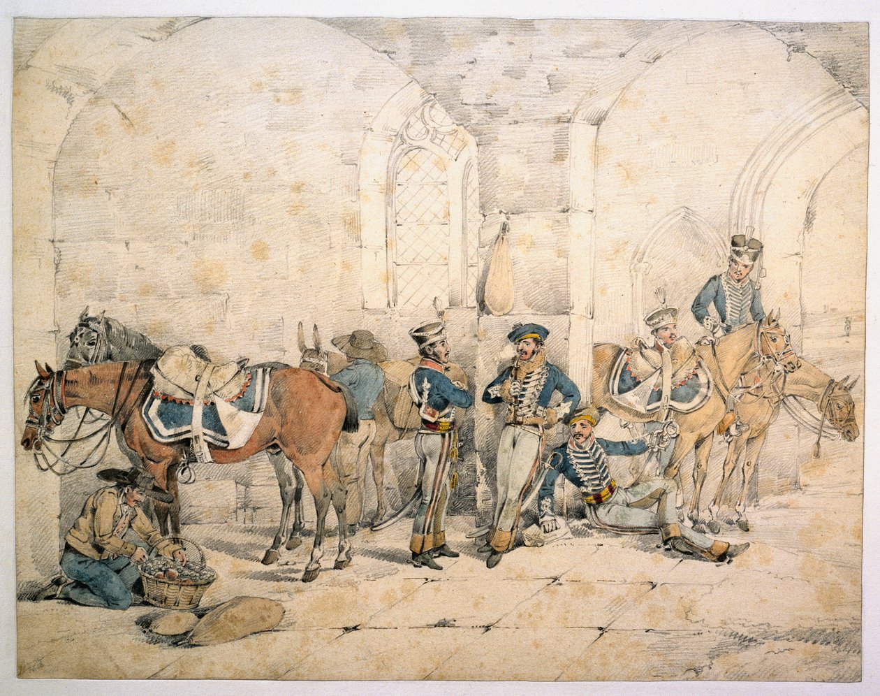 Hussarit niemimaalla, mahdollisesti 1. hussarit, King