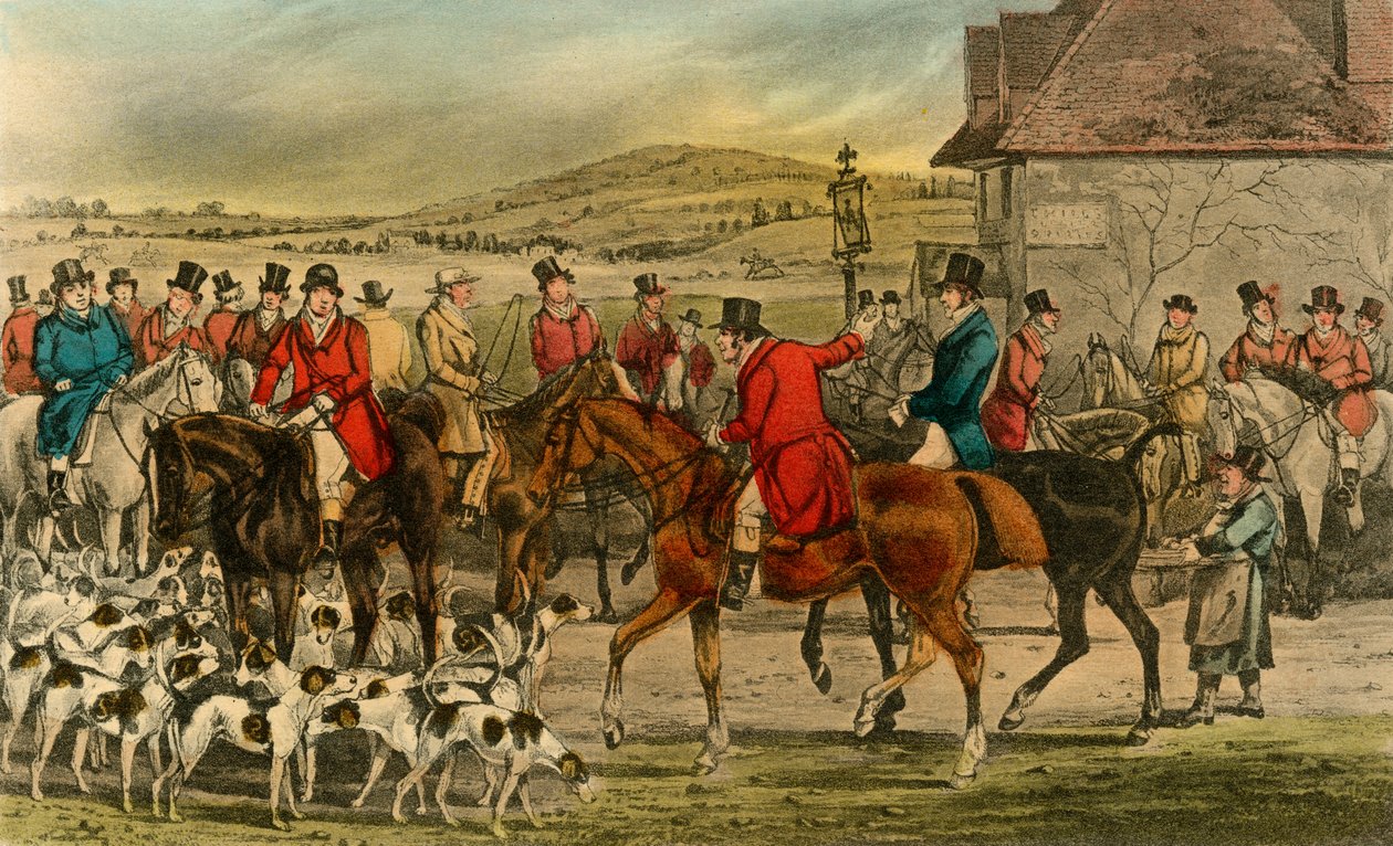 Mr. Jorrocks esittelee Yorkshiremanin Surreylle, 1838 tekijältä Henry Thomas Alken