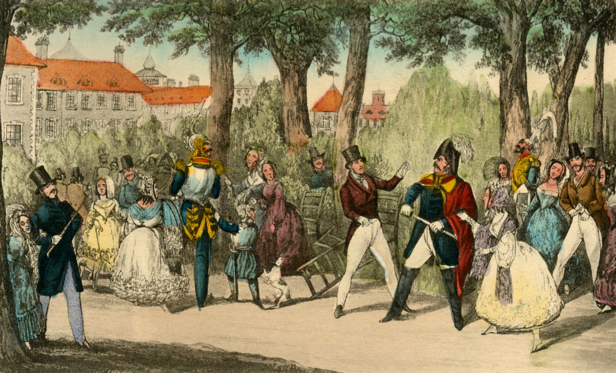 Mr. Jorrocks luopuu yorkshirelaisen tuttavuudesta, 1838 tekijältä Henry Thomas Alken