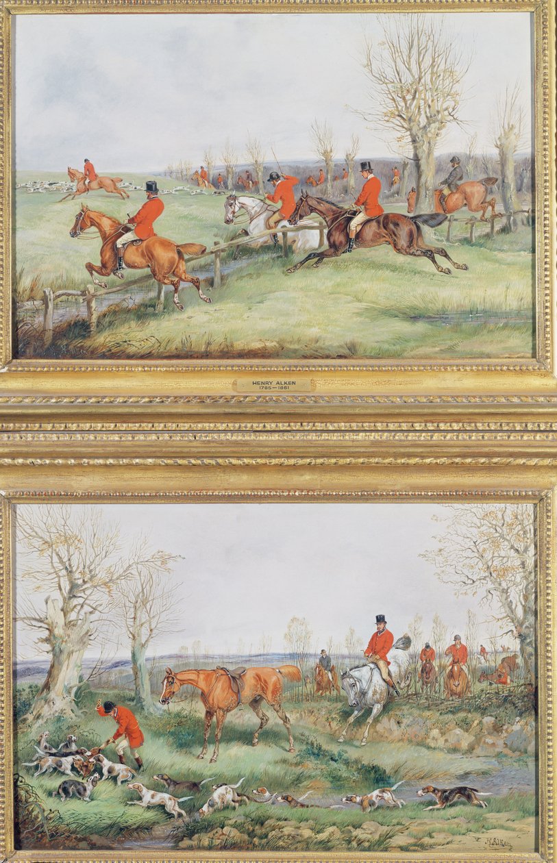 Metsästyskohtaukset, 1800-luku tekijältä Henry Thomas Alken