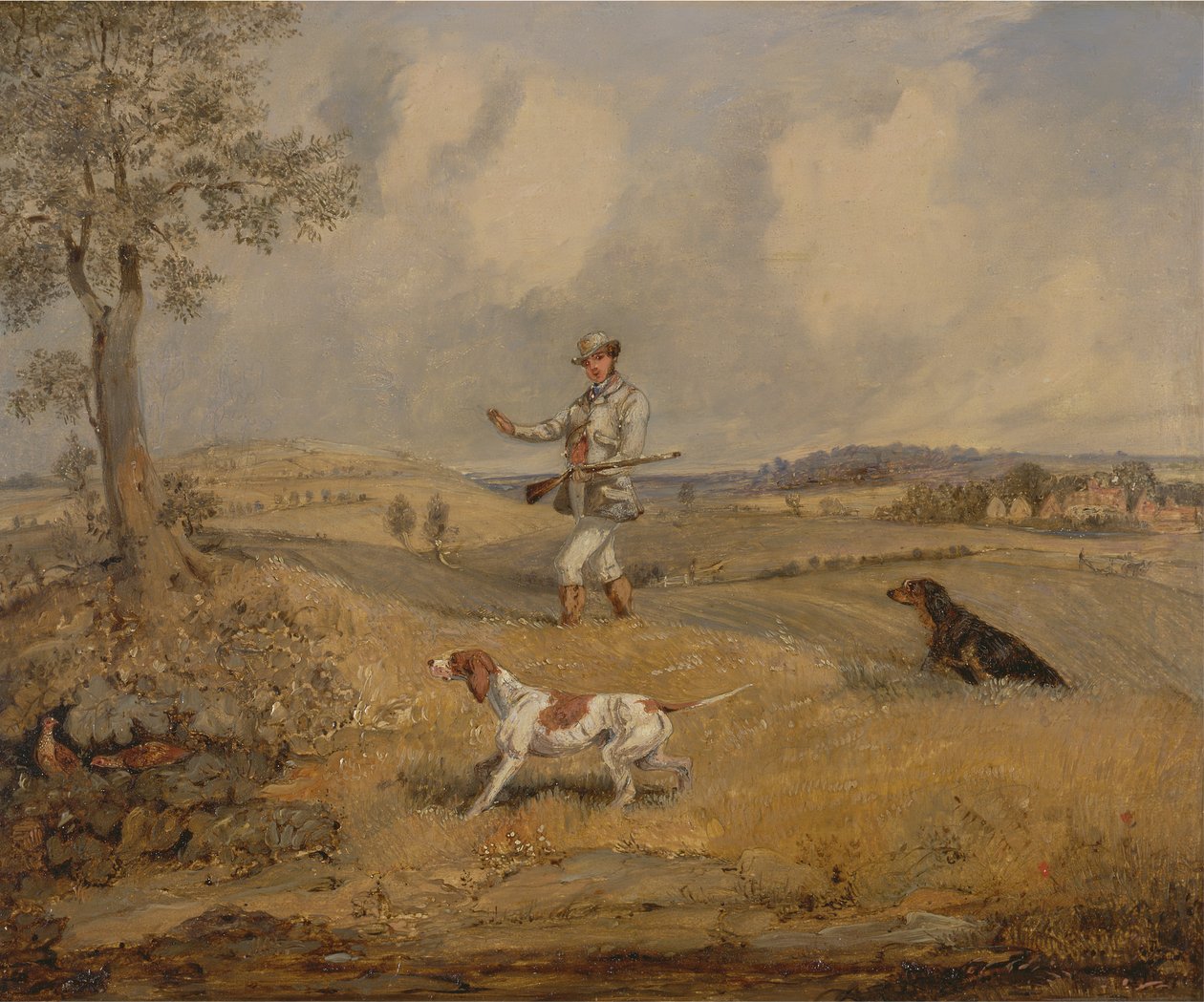 Partridge Ammunta, n. 1825. tekijältä Henry Thomas Alken