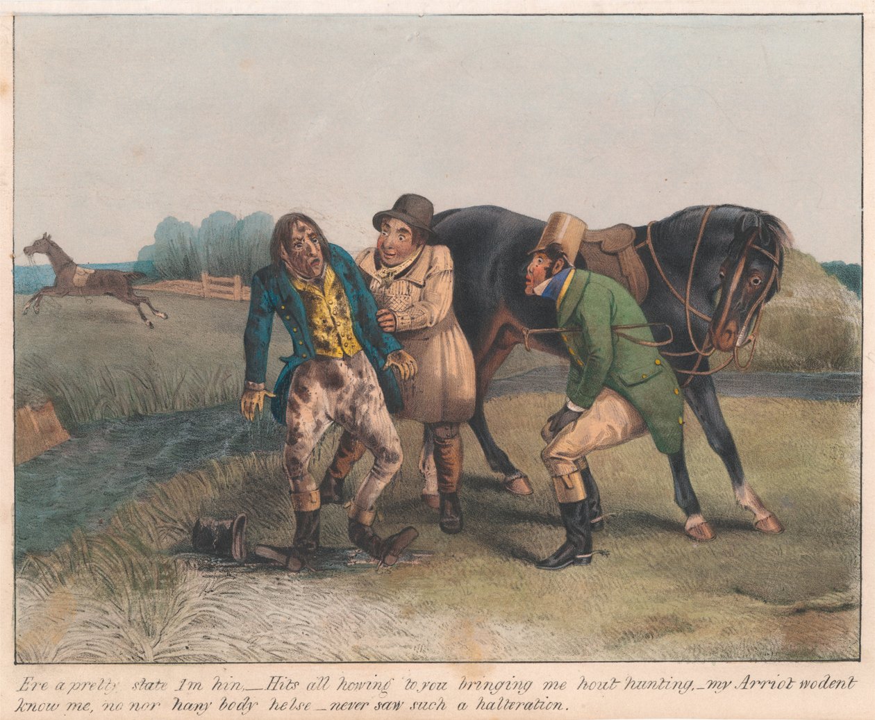12 kappaleen sarja, jossa on nimilehti: Sporting Satirist tekijältä Henry Thomas Alken
