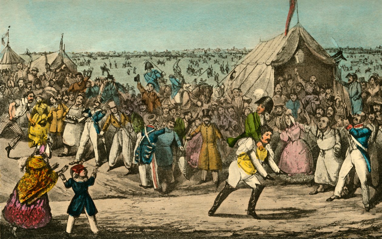 Urheilua Ranskassa – Mr. Jorrocks voitti Baron for Speedin, 1838 tekijältä Henry Thomas Alken