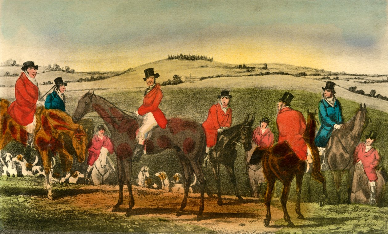 Turvotuksen esiintyminen hämmästyttää Surrey Huntia, 1838 tekijältä Henry Thomas Alken