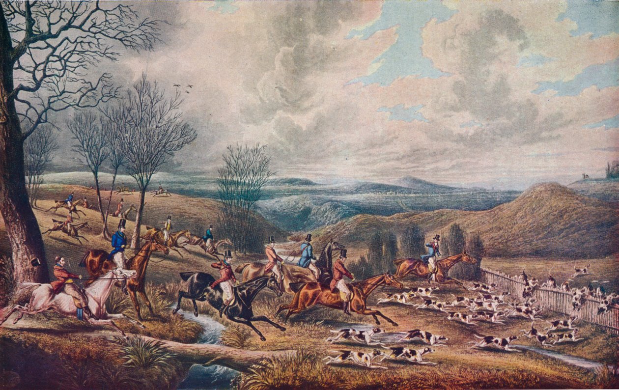 The Chase of the Roebuck, 1834 tekijältä Henry Thomas Alken