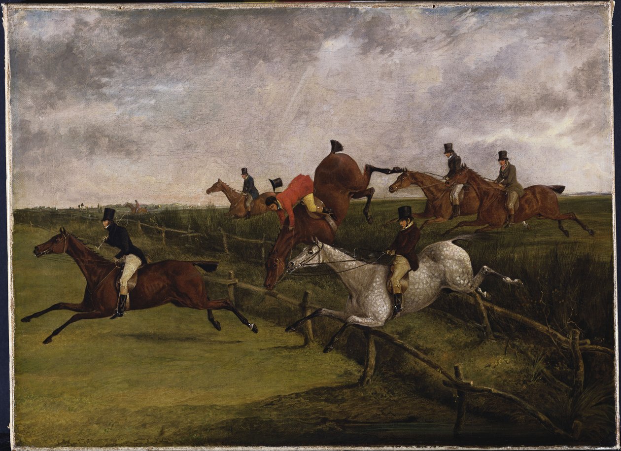 Grand Leicestershiren estejuoksu, 12. maaliskuuta 1829: Ahdistuksen oireet tekijältä Henry Thomas Alken