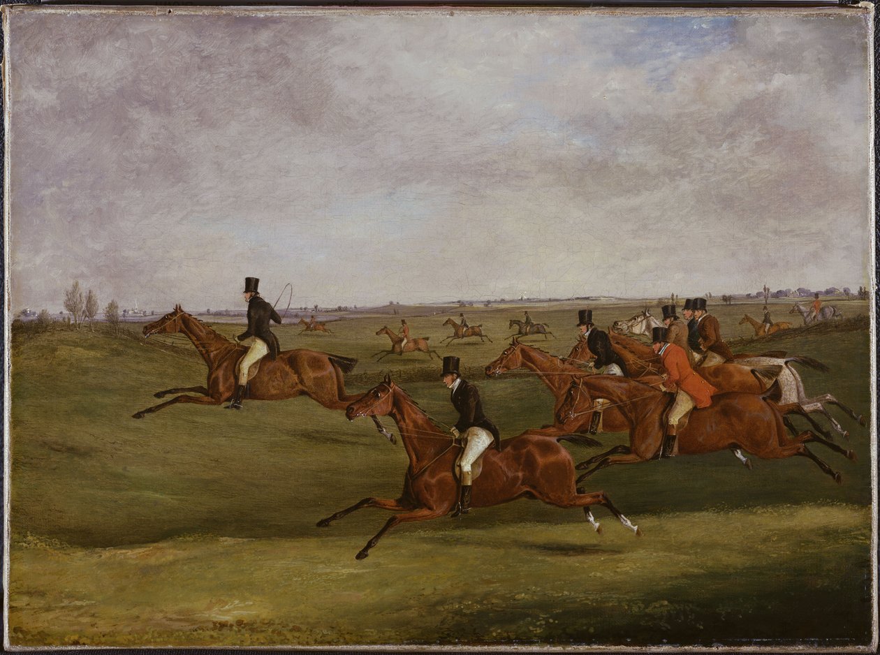 Grand Leicestershiren estejuoksu, 12. maaliskuuta 1829: Going the Pace tekijältä Henry Thomas Alken
