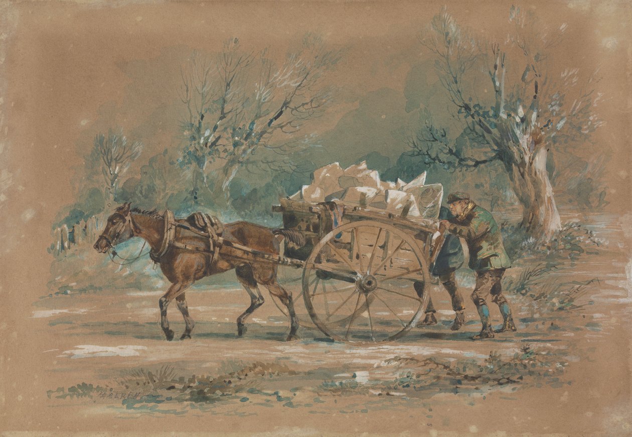 Jäävaunu tekijältä Henry Thomas Alken