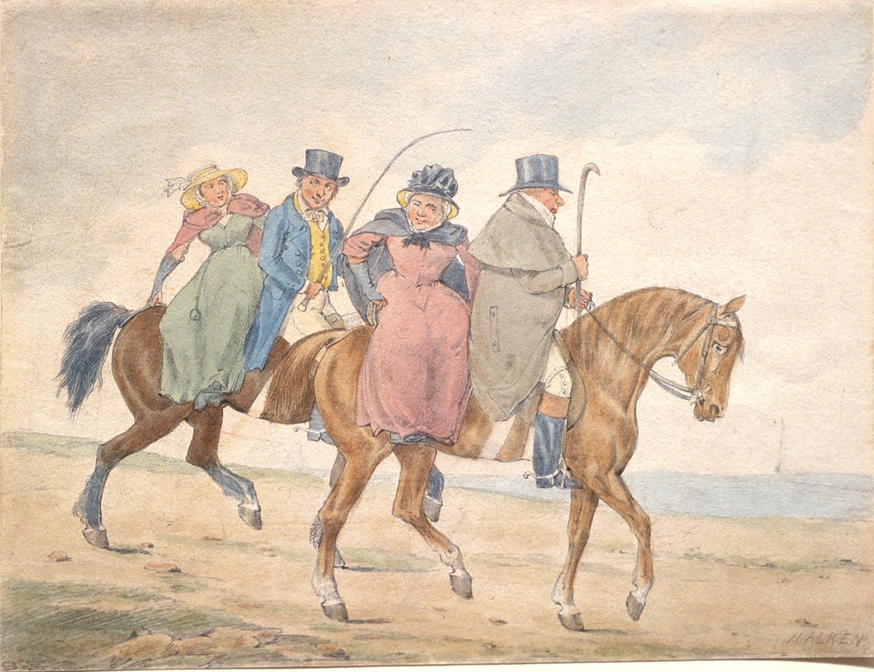 Englannin yeomanry vierailulla tekijältä Henry Thomas Alken
