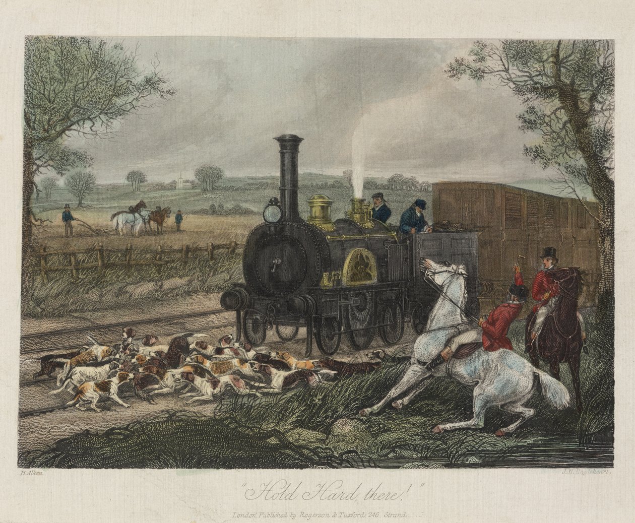 Pidä kovaa!, kaiverrus J.H. Engheart, 1850 tekijältä Henry Thomas after Alken