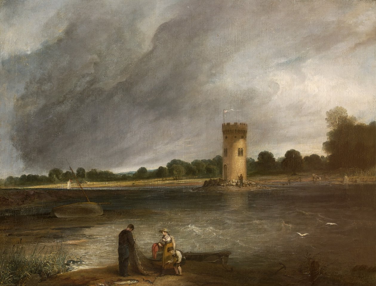 Tabley Lake and Tower, Sir John Leicester, Bt tekijältä Henry Thomson