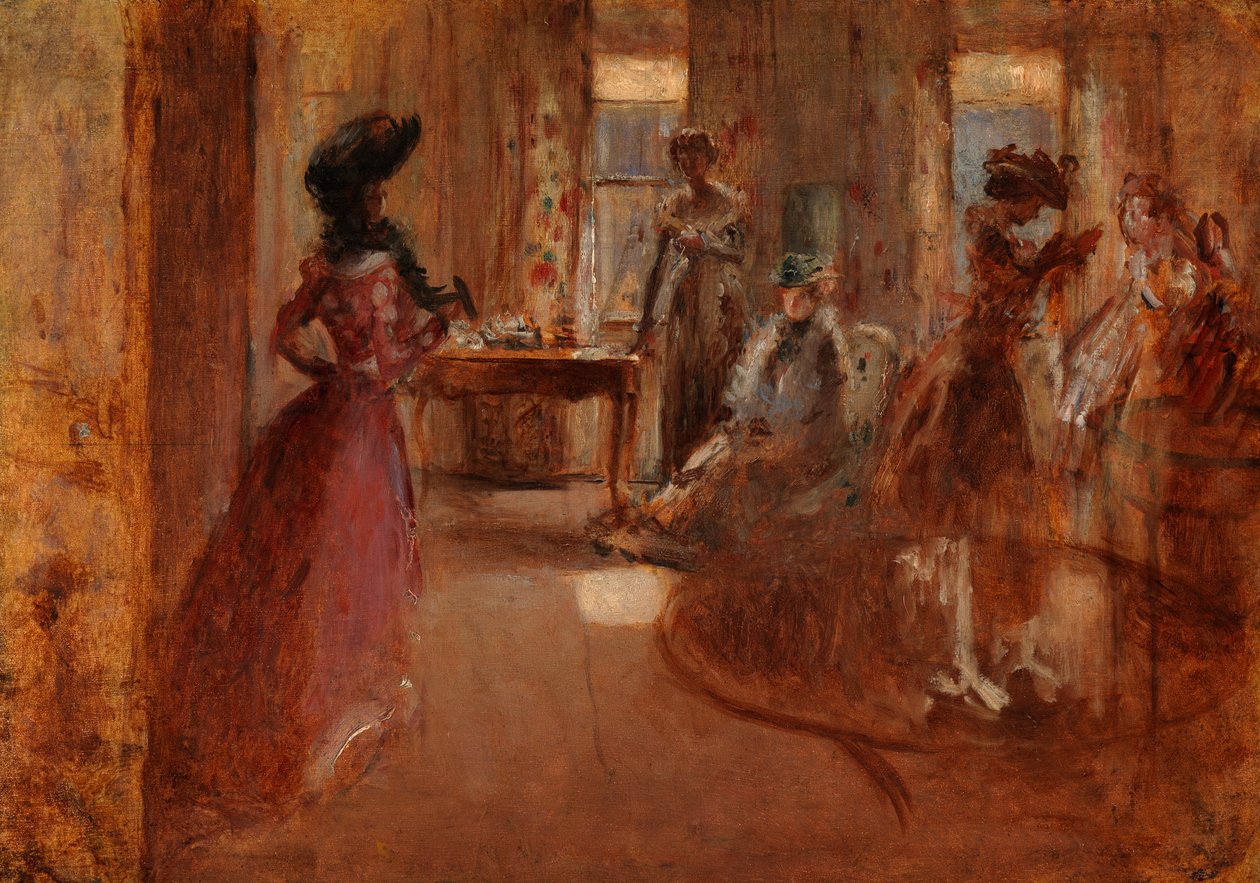 Perhejuhla, noin 1892 tekijältä Henry Tonks