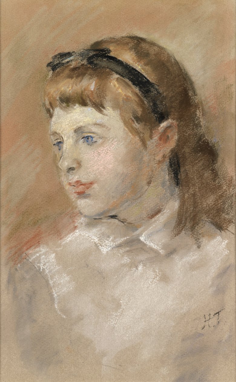 Tytön pää, n. 1920 (pastelli paperille) tekijältä Henry Tonks
