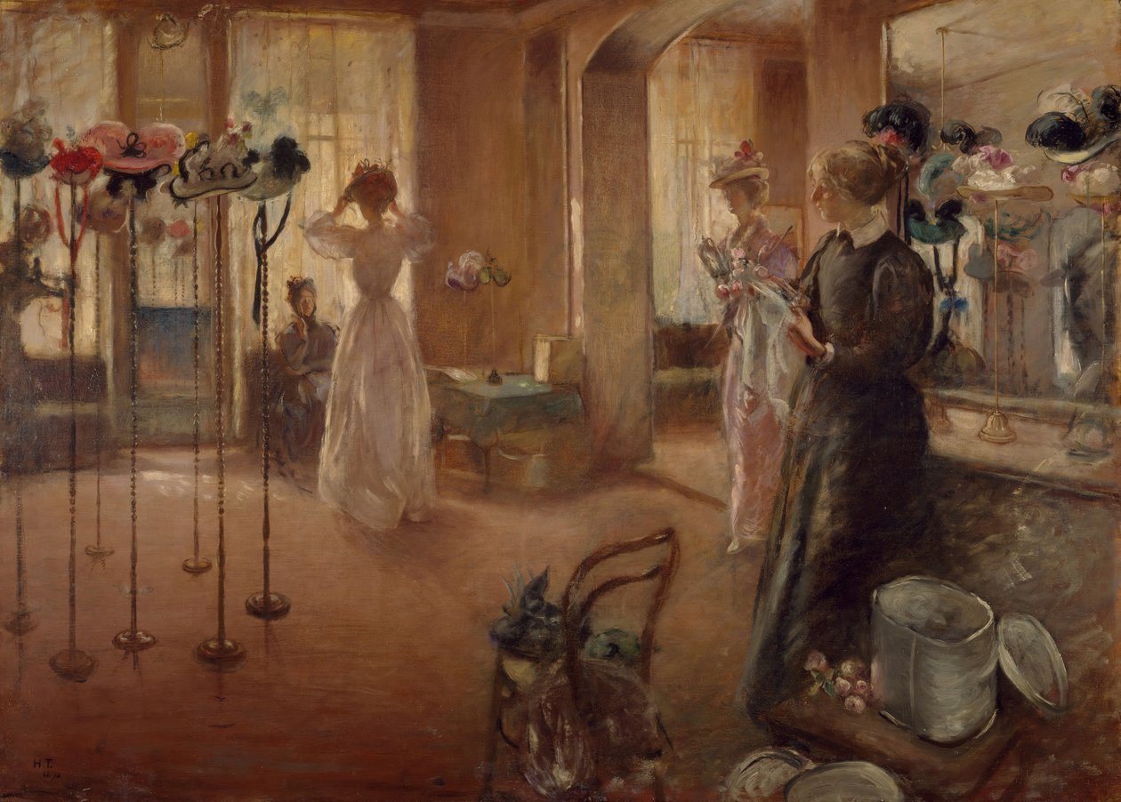 Hattukauppa, 1892. tekijältä Henry Tonks