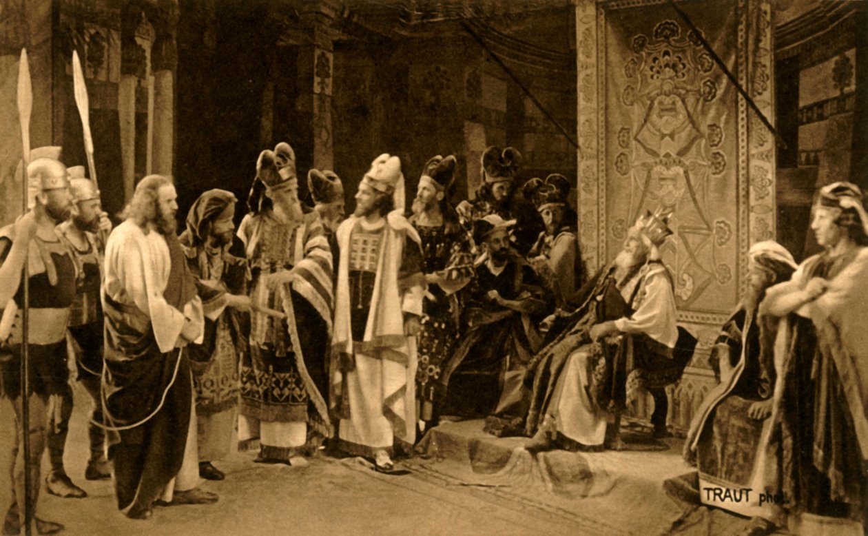 Jeesus Herodeksen edessä, 1922. tekijältä Henry Traut