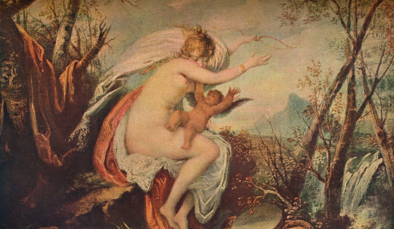 Venus ja Cupid, 1914 tekijältä Henry Tresham