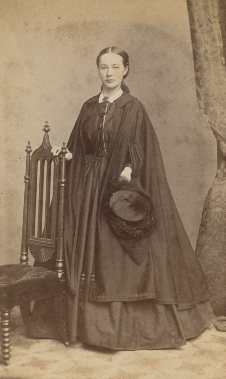 Carte-de-visit-muotokuva Carrie N. Lacysta, 1865. tekijältä Henry Ulke