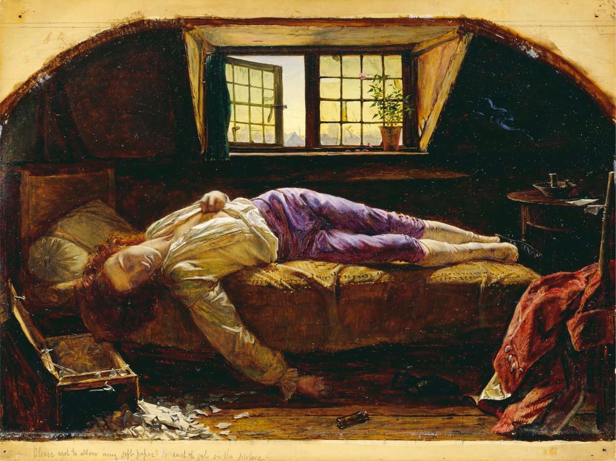 Chattertonin kuolema tekijältä Henry Wallis