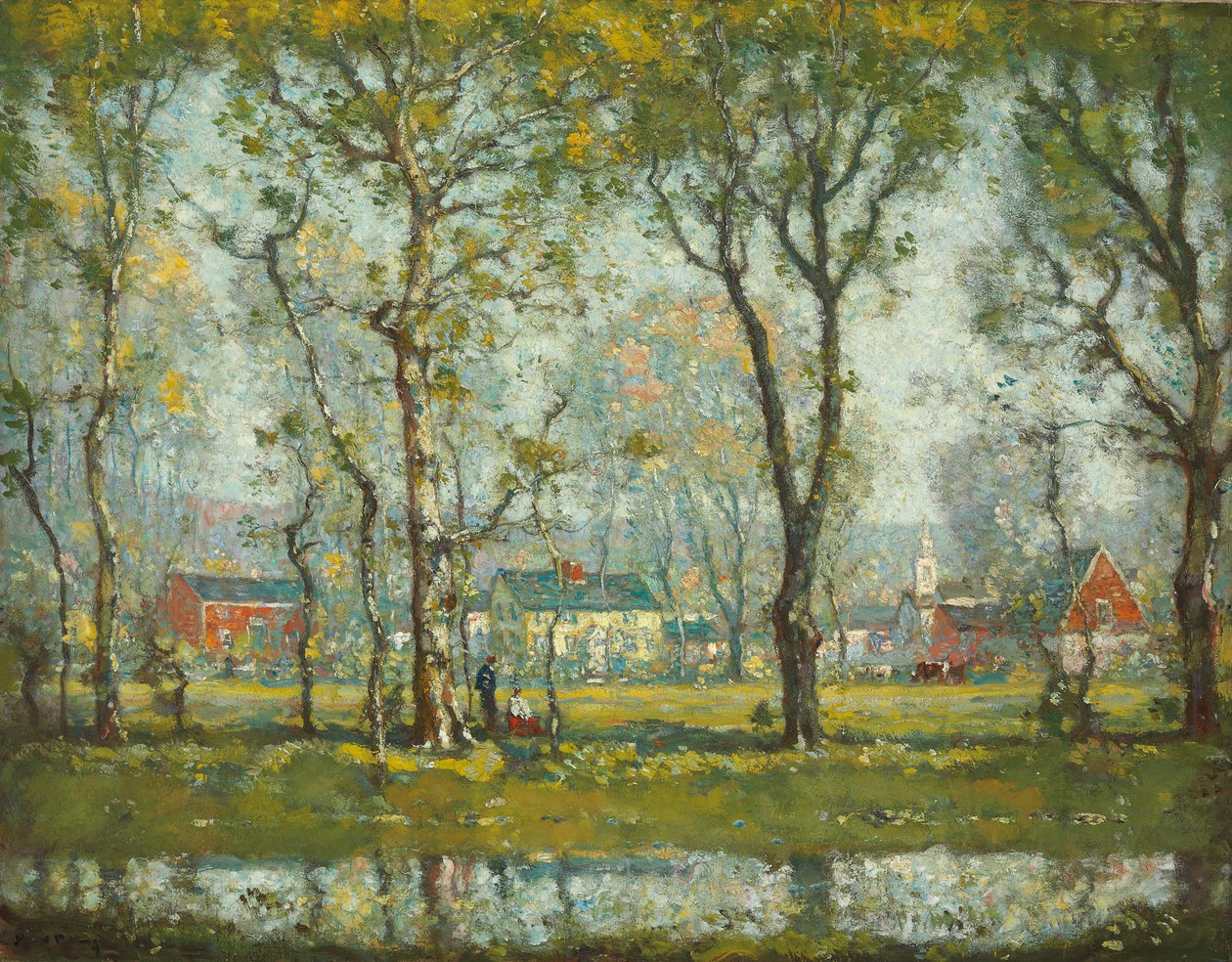 New England Village tekijältä Henry Ward Ranger
