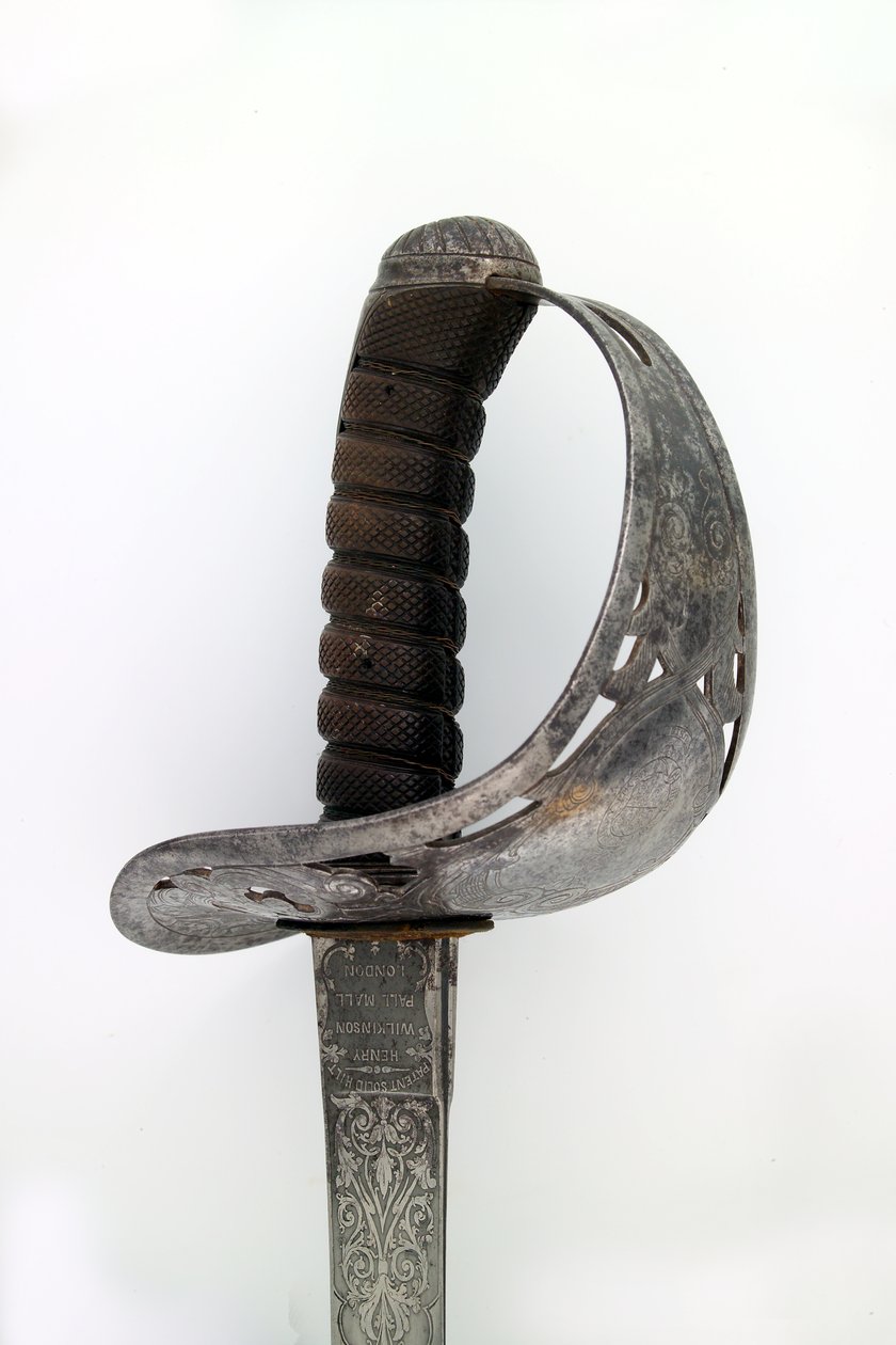 Kapteeni Tyrwhitt Pulmanin tykistöupseerin miekka, Bengalin tykistö, 1859 tekijältä Henry Wilkinson