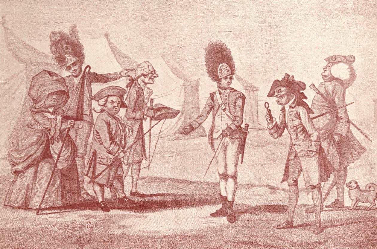 Vierailu leirille, c1800-1810, 1909 tekijältä Henry William Bunbury