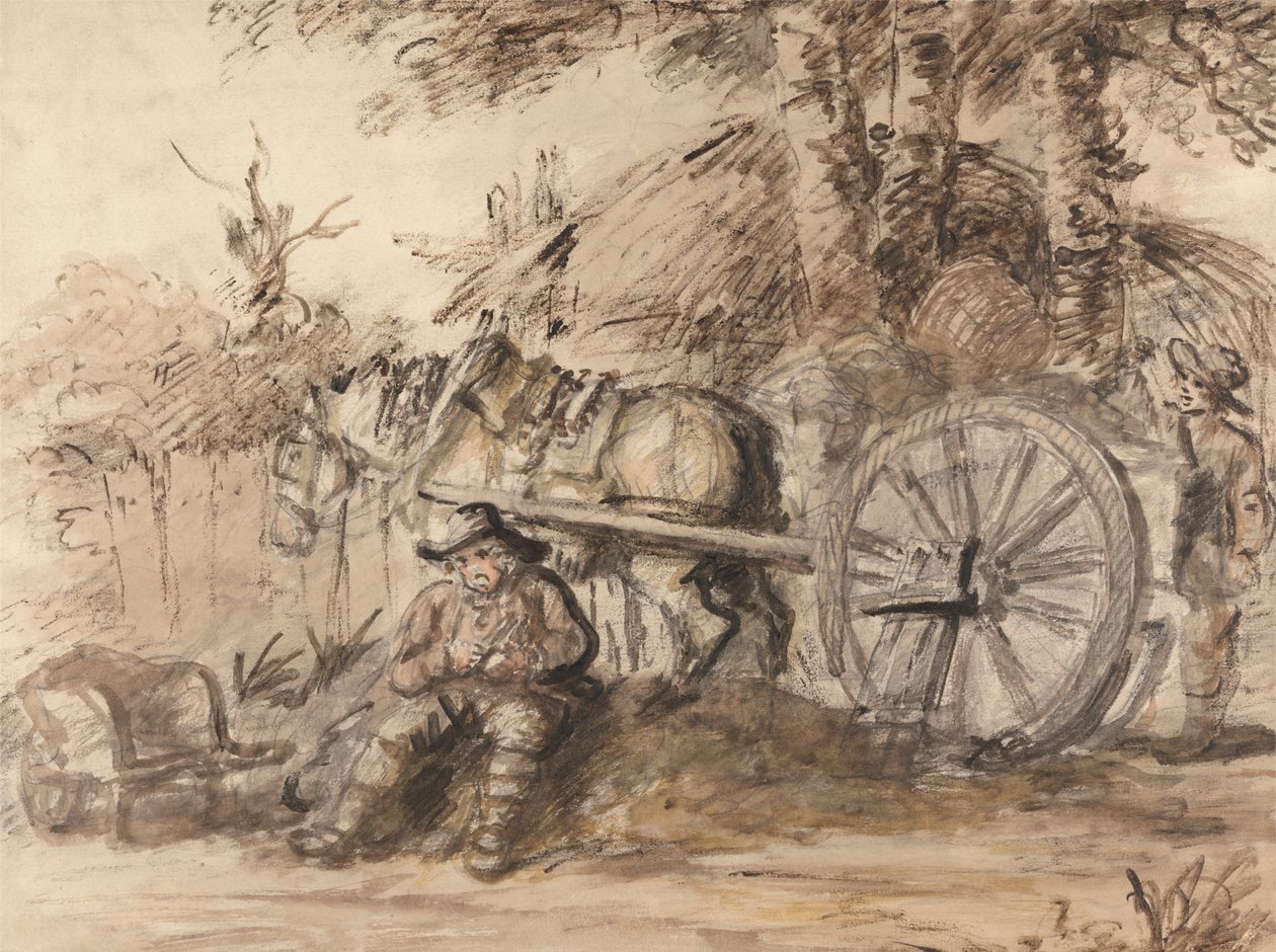 Carter täyttämässä putkeaan tekijältä Henry William Bunbury