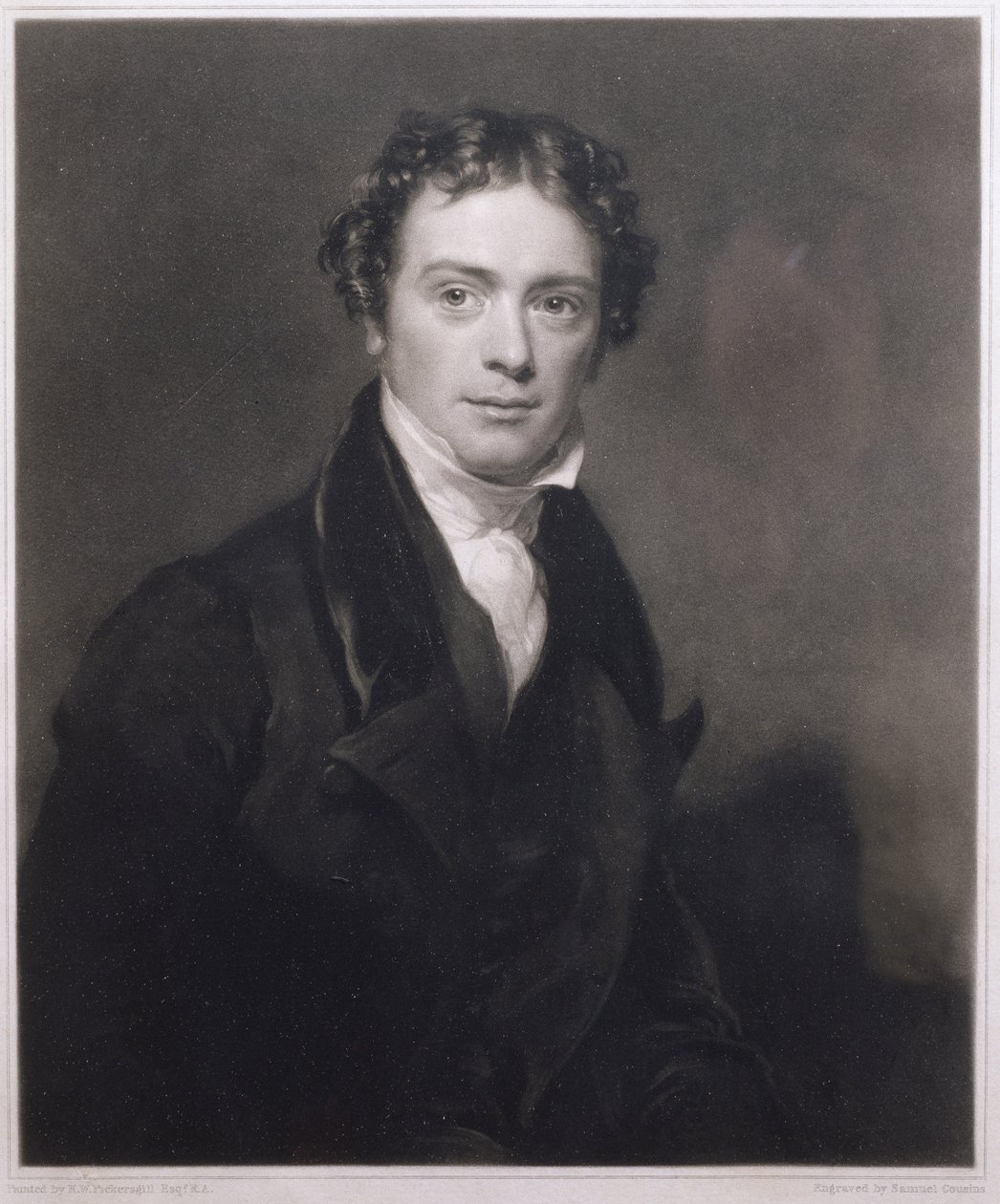 Samuel Cousinsin (1801-87) kaivertama Michael Faradayn (1791-1867) muotokuva 1830 tekijältä Henry William Pickersgill