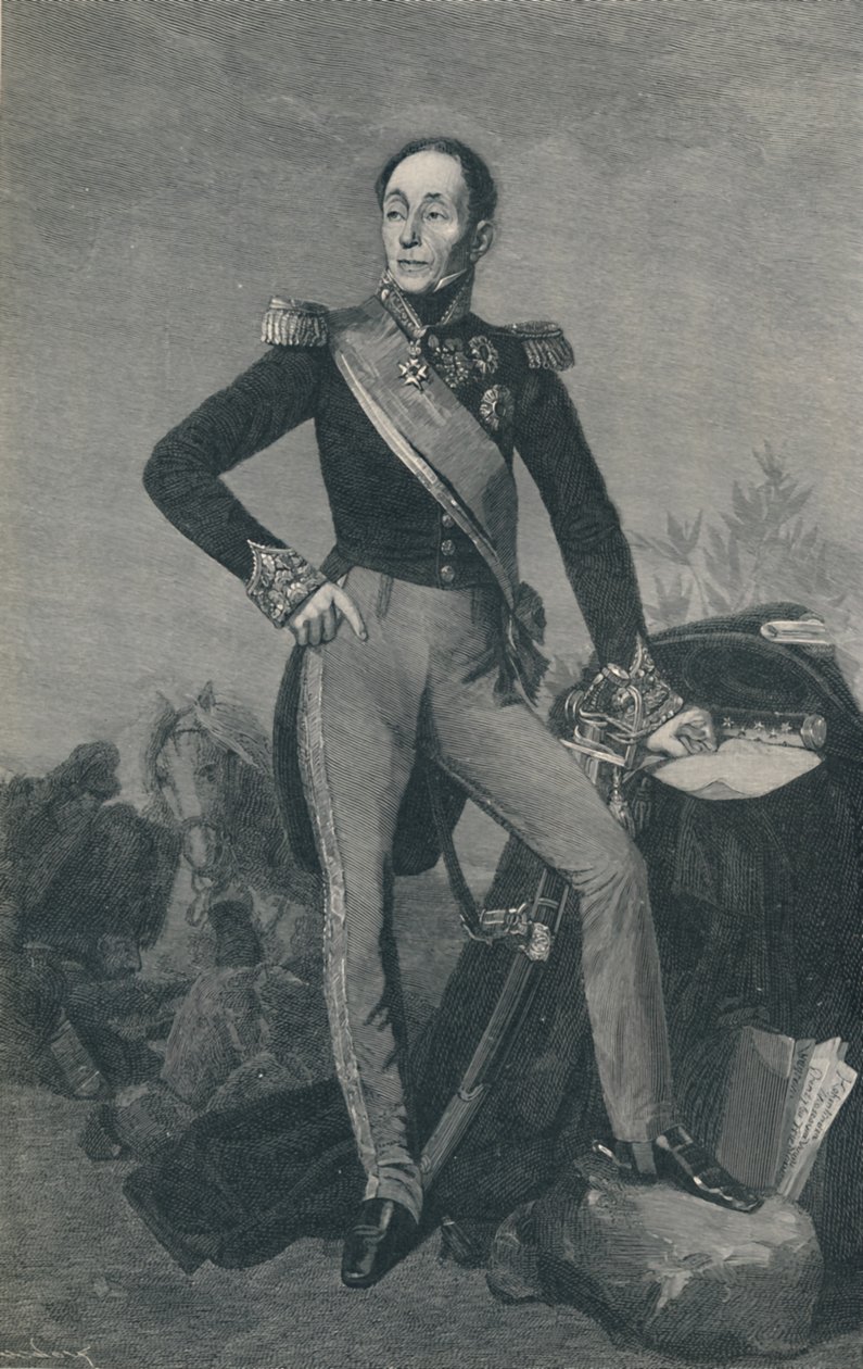 Marsalkka Emmanuel, Marquis De Grouchy, c1834, 1896 tekijältä Henry Wolf