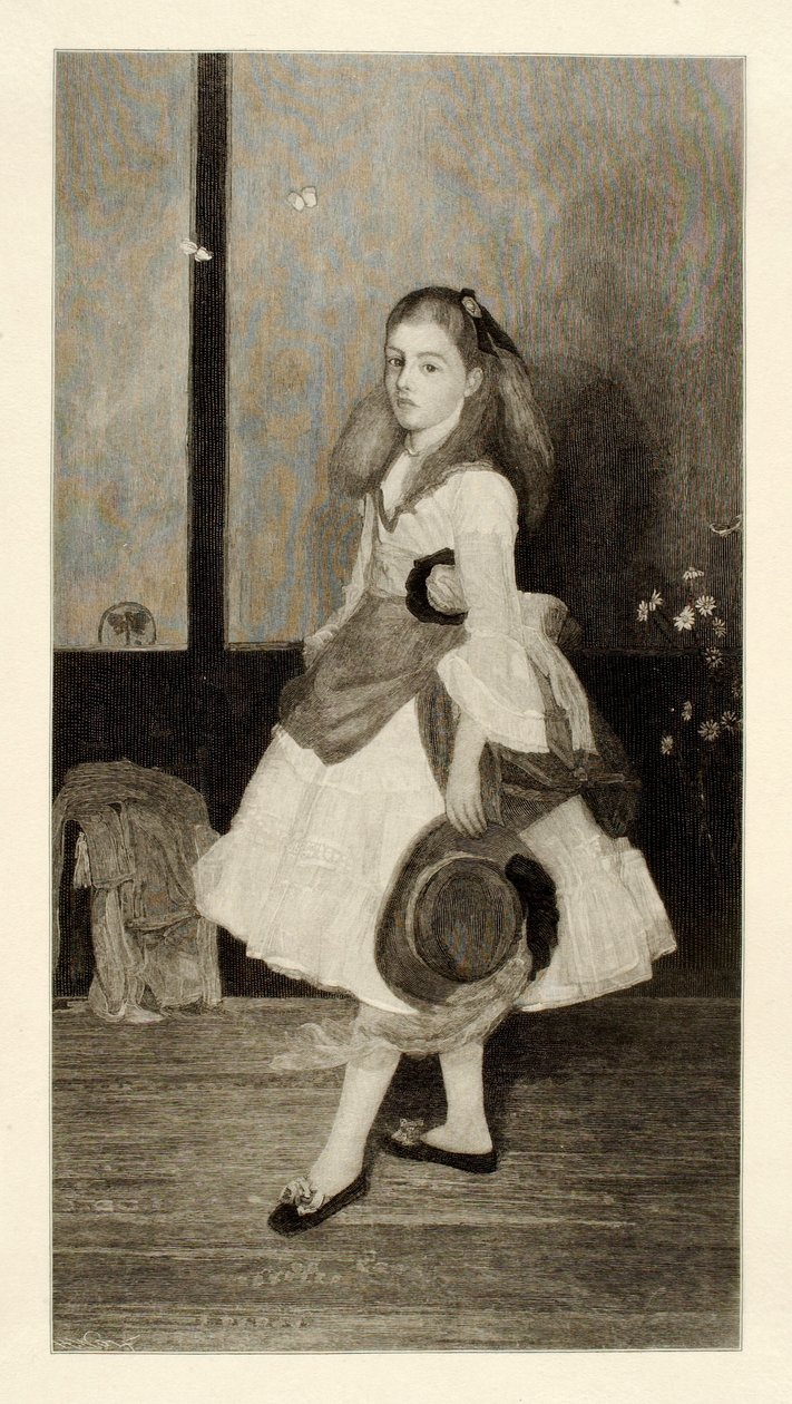 Miss Alexander (tyttö valkoisissa) tekijältä Henry Wolf