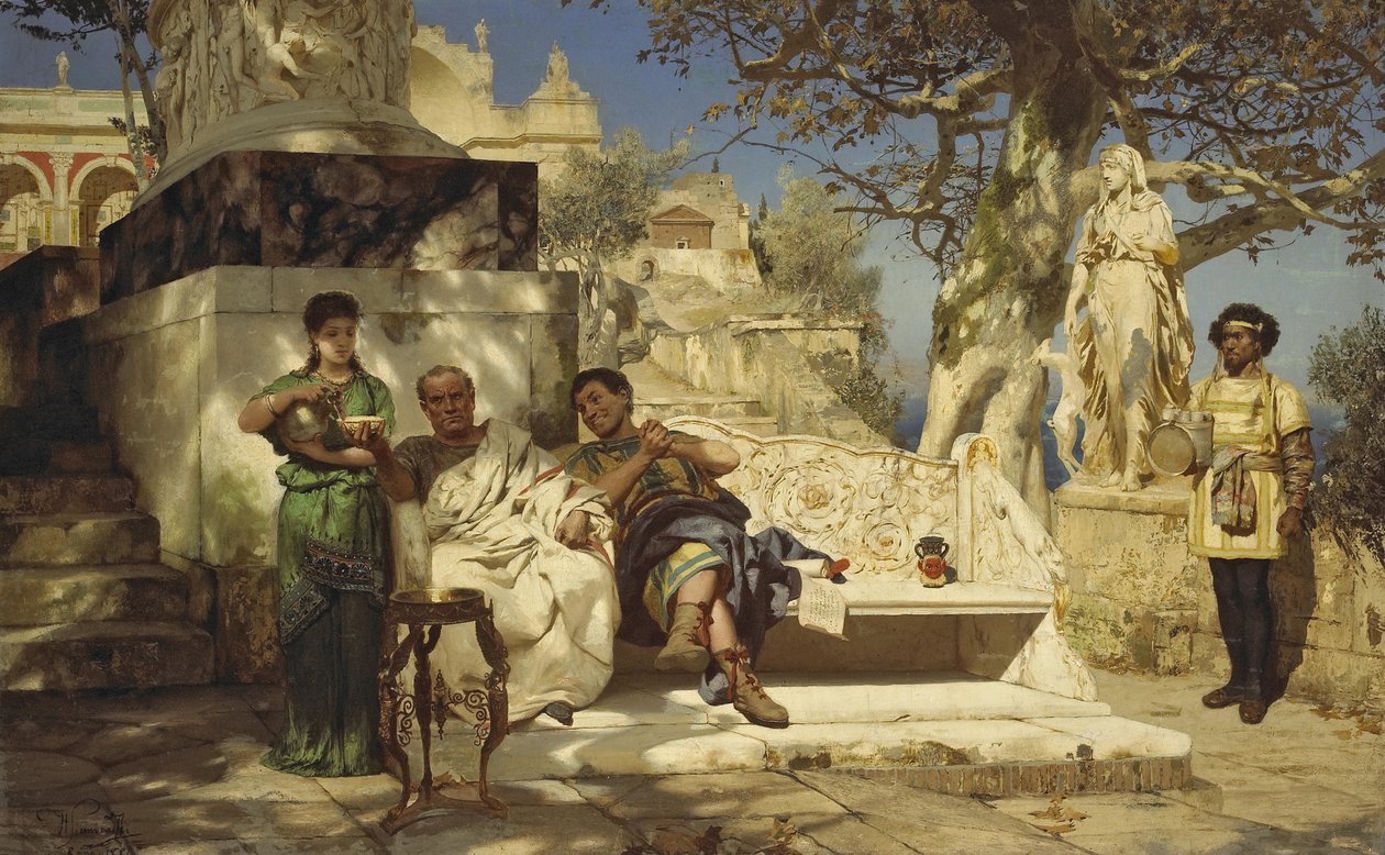 Patricians siesta, 1881 tekijältä Henryk Siemiradzki