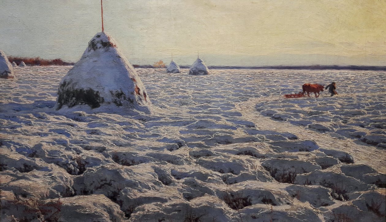 Liettuan suot lumen alla. tekijältä Henryk Weyssenhoff