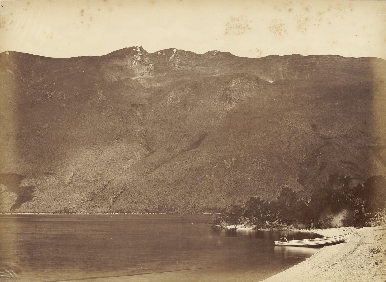 Fools Cap Peak, Wanaka, 1870-luvun puoliväli (albumiprintti) tekijältä Herbert Deveril