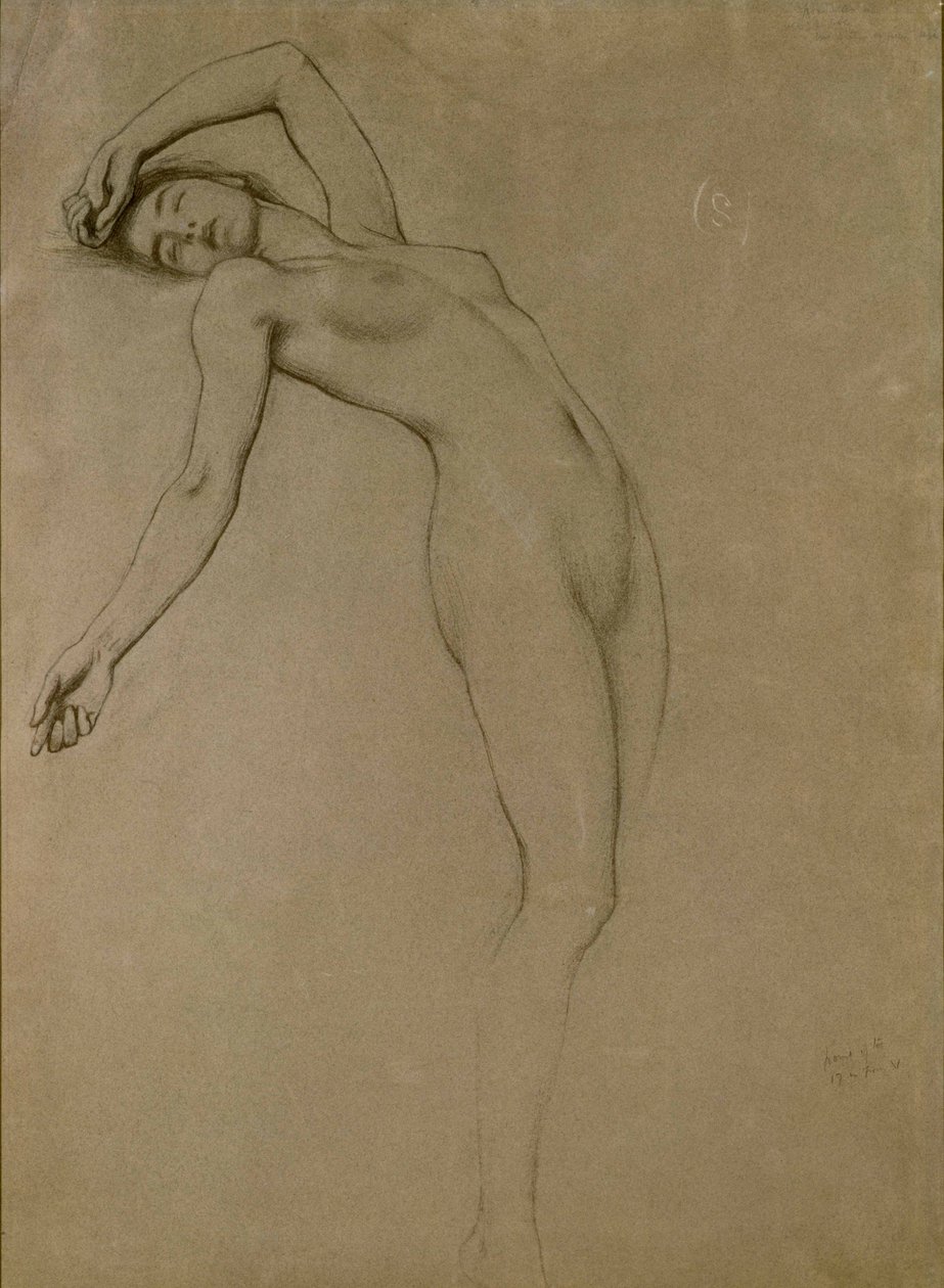 Tutkimus "Clyties of the Mist" (liitu paperille) tekijältä Herbert James Draper